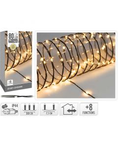 LED Verlichting 80 LED - 6 meter - extra warm wit - Soft Wire
