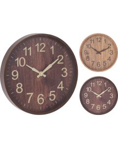 Wandklok - Houtlook - 30cm