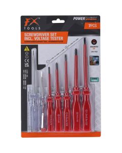 FXTools Electro Schroevendraaiers- 7-delig - Magnetisch 