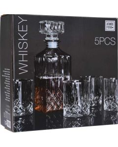 Whiskeyset - karaf met 4 glazen