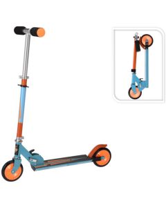 XQ Max Opvouwbare Step met Voetrem - blauw met oranje