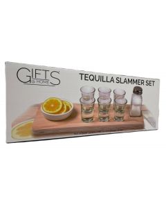 Tequila Serving Set - Tequila Shotjes op Serveerplank