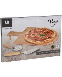 Pizza Snijplank  - inclusief snijder en spatel