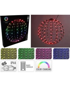 Lichtbol - Kerstverlichting - 40 cm - RGB Licht - 168 LED - Colour Changing