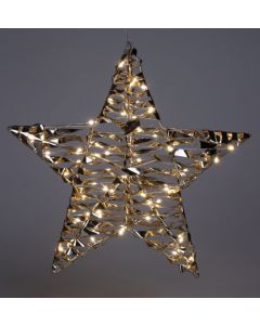 Verlichte Kerstster - Goud - 40 cm - 60 led 
