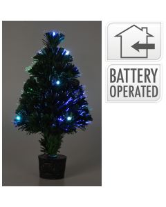 Kerstboom met Verlichting - Fiber Optic - 45 cm - Multicolor