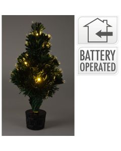 Kerstboom met Verlichting - Fiber Optic - 45 cm - Warm Wit