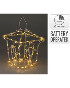 Kerstlantaarn - LED Slangverlichting op batterijen  