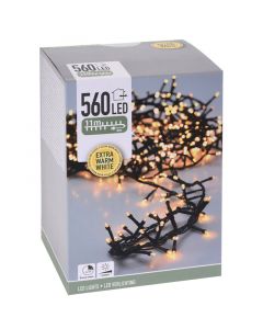Micro Cluster 560 LED - 11m - met timer en dimmer - extra warm wit