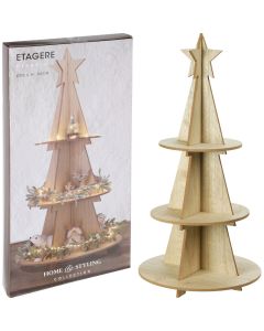 Kerst Etagere Hout - 60 cm