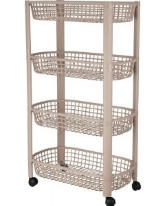 Keukentrolley 4 Wielen - Beige