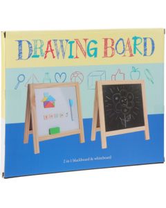 Dubbelzijdig Schoolbord - Krijt- en Whiteboard in 1 