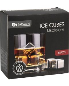 IJsblokjes RVS - 4 stuks