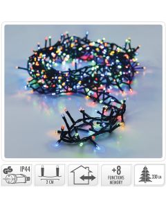 Micro Cluster 1800 LED's - 36 meter - multicolor - 8 functies + geheugen
