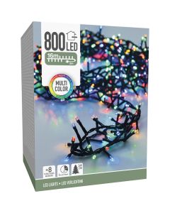 Microcluster - 800 led - 16m - multicolor - Timer - Lichtfuncties - Geheugen - Buiten