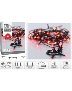 Kerstverlichting 120 led- 9m - rood - Timer - Lichtfuncties - Geheugen - Buiten