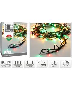 Kerstverlichting 180 led- 13.5m - three tone traditional - Timer - Lichtfuncties - Geheugen - Buiten