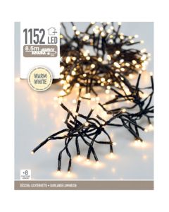 Clusterverlichting - 1152 LED - 8.5m - Timer - Lichtfuncties - warm wit