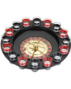 Roulette Drankspel - 16 shotglaasjes