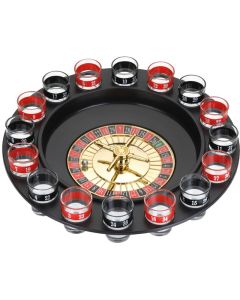 Roulette Drankspel - 16 shotglaasjes