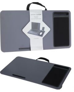 Laptoptafel met Kussen - Schootkussen - 57.5 x 30.5 - grijs