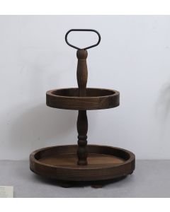 Ceruzo Etagere - Paulownia Hout - Luxe uitvoering - 40 cm hoog 