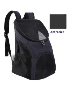 Hondenrugzak - voor Katten en Honden tot 10 kg- Donkergrijs