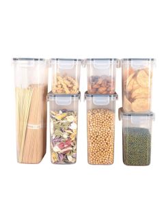 Bewaardozen - 7 Voorraaddozen met Deksel