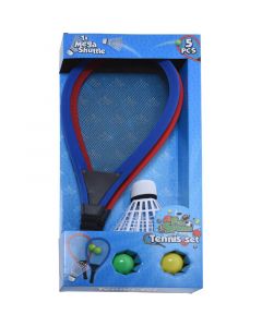 Tennisset XL met mega shuttle - 5 delig