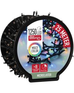 Micro Cluster met Haspel - 1250 LED - 25 meter - met timer - multicolor