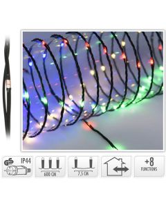 LED Verlichting 80 LED - 6 meter- multicolor - 8 Lichtfuncties - Soft Wire 