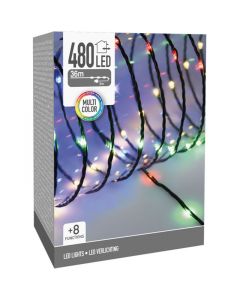 LED Verlichting 480 LED - 36 meter - multicolor - voor binnen en buiten - 8 Lichtfuncties - Soft Wire 