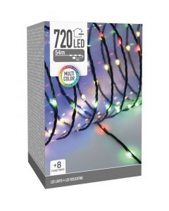 LED Verlichting 720 LED - 54 meter - multicolor - voor binnen en buiten - 8 Lichtfuncties - Soft Wire 
