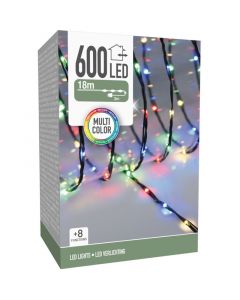 LED Verlichting 600 LED - 18 meter - multicolor - voor binnen en buiten - 8 Lichtfuncties - Soft Wire 