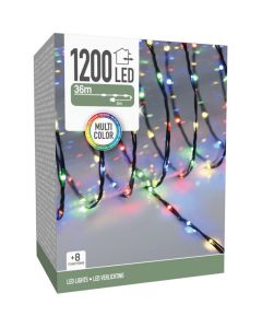LED Verlichting 1200 LED - 36 meter - multicolor - voor binnen en buiten - 8 Lichtfuncties - Soft Wire 