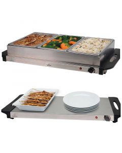 Buffetwarmer met warmhoudplaat 300W 