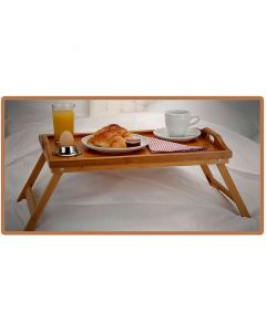 Bamboe dienblad voor op bed 