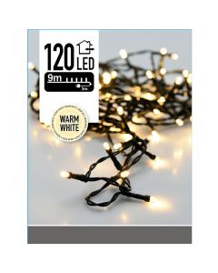 Kerstverlichting - 120 LED's - 9 meter - warm wit