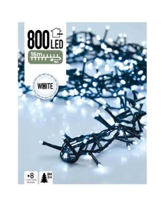 Micro Cluster - 800 LED's  - 16 meter - wit - 8 functies + geheugen