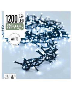 Micro Cluster - 1200 LED's - 24 meter - wit - 8 functies + geheugen