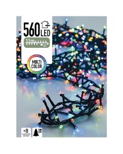 Micro Cluster 560 LED's  -11 meter - multicolor - 8 functies + geheugen