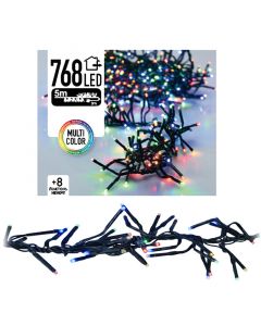 Clusterverlichting 768 LED 5.5m multicolor