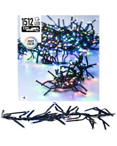 Clusterverlichting 1512 LED - 11m - multicolor