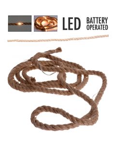 Jute touw met ledverlichting - 1.50 meter