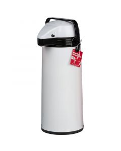 Thermoskan met pomp - 1.9 liter - Wit